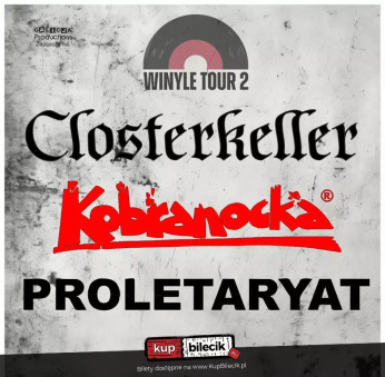 Bielsko-Biała Wydarzenie Koncert Kobranocka, Proletaryat, Closterkeller